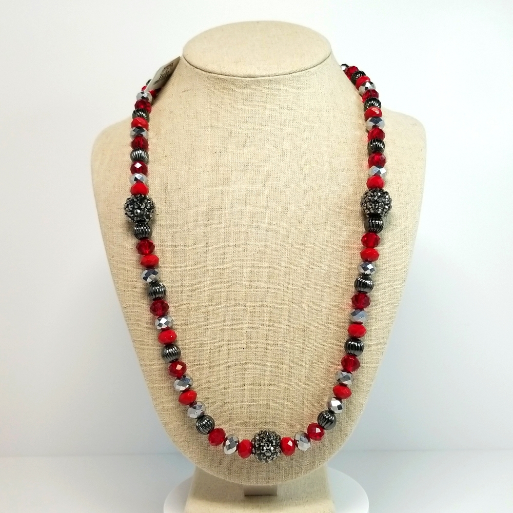 Kohl's Faux Gemstone Womens Necklace Size 24 Inches New